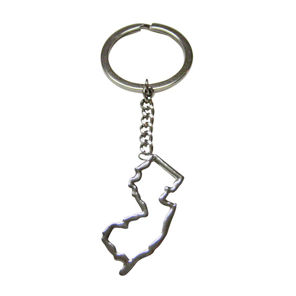 Download Kiola Designs Accessories New Jersey State Map Outline Keychain Poshmark